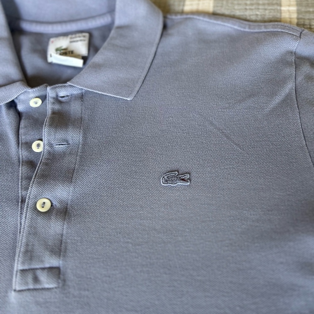 Lacoste Blue Polo Shirt Soft Cotton Classic